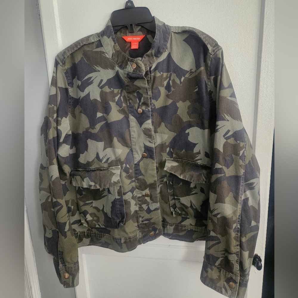 Women's cotton camouflage jacket